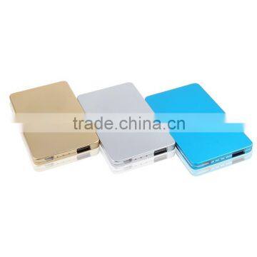 2015 3000mAh ultra slim aluminum material powerbank