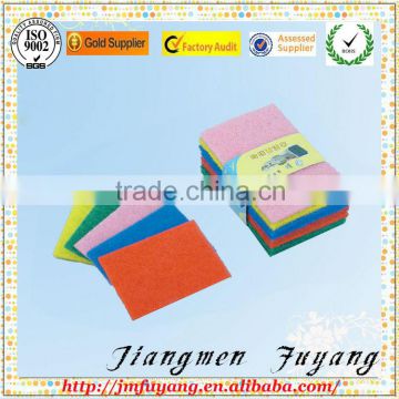 abrasive layer synthetic fiber sponge scouring pad