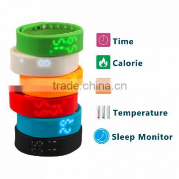 hot sale fashion 3D pedometer led watch usb flash drive