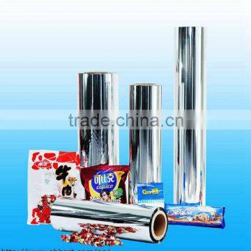 15 micron Heat-seal MPET/VMPET/MBOPP/MCPP Film for food packaging