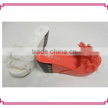 Big flower fashion wedge heel slippers summer slipper sandal