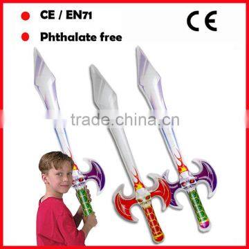 Silver Color Inflatable Long Swords for Kids PVC Game Swords