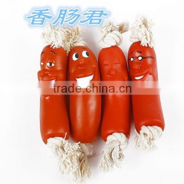 hot sale high quality plastic sausage pet product, OEM