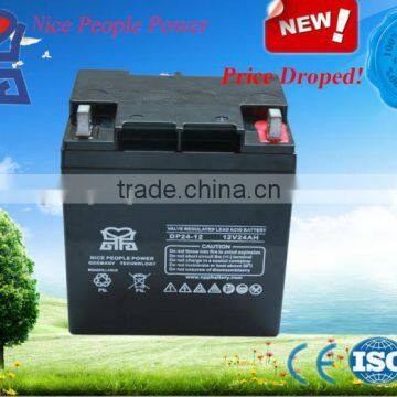 lead acid battery 12v24ah maintenace free rechargeable battery for motorcycle scooter