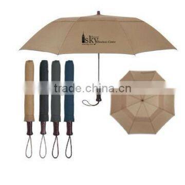 44 inch Arc Telescopic Folding Wood Handle Umbrella