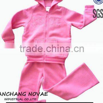 Wholesale Girls Children Hoodies Baby Suit New 2015 Sets