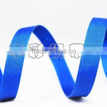 Shining blue packing webbing