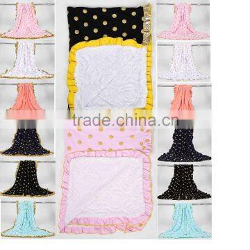 New arrival! Baby cotton blanket cute gold dots organic cotton blanket