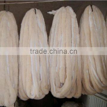 Hot sale real dyed rabbit fur trimming for garment