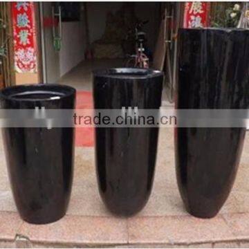 Shopping mall use fiberglass flower pot