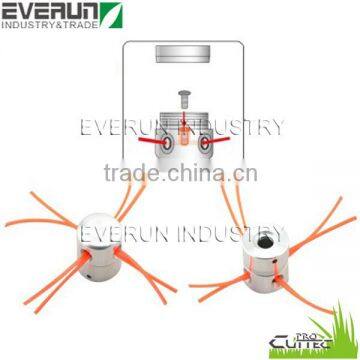 Aluminum grass whips string trimmer head