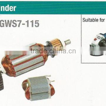 hot GWS7-115 armature of angle grinder of power tools