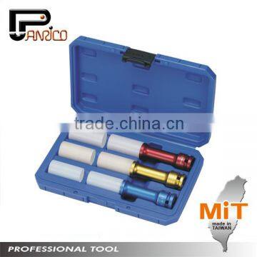 6pcs 1/2" Dr. Extra Long Thin Wall Air Deep Impact Socket Set