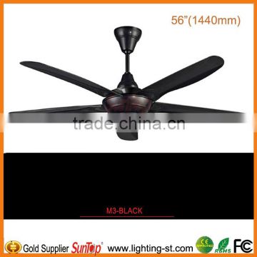 2014 new modern 56" designer ceiling fan M3-BLACK