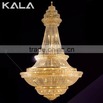 zhongshan factory new design large crystal chandelier pendant lamp for hotel and home