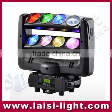 super beam light 8x10w rgbw led moving head beam light 8pcs led moving head spider light