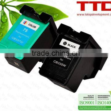 TTD Refurbished Ink Cartridge CC336W CB338W for HP 75 74 cartridge