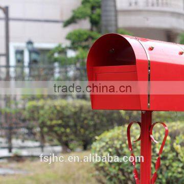 Foshan JHC-12116 Post Mounted Metal Mailbox/ Letterbox,/Postbox Witn Unique Design