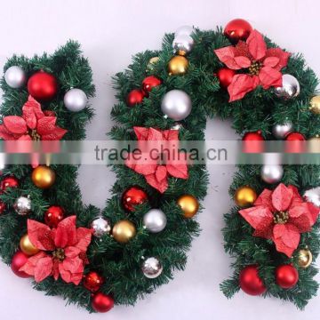 270cm simulation Rattan Leaf PVC Christmas rattan Christmas Hotel shopping malls decoration supplies