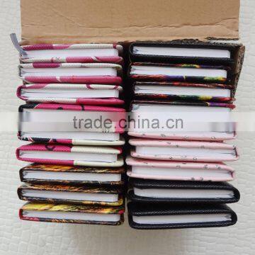 hot selling pocket diamond leather display notebook