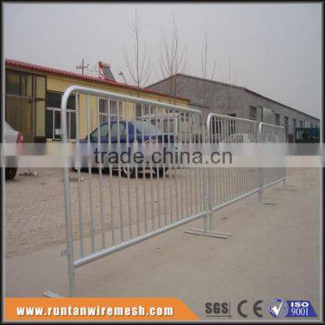 Hot dipped galvanized portable pedestrian metal traffic crowd control barriers fence