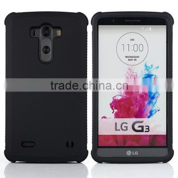 Double Hard PC+TPU Hybrid Colorful Shell Case popular tough Rubber Oil Cover for LG G3