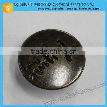 metal button logo customise 9mm brass snap button/Promotional metal button snap fastener snap button