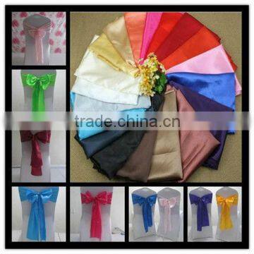 cheap china factory satin fabric for wedding chair sashes