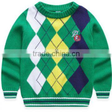 100% COTTON boys long sleeve sweater kids knited sweater children knit VNECK pullover sweaters