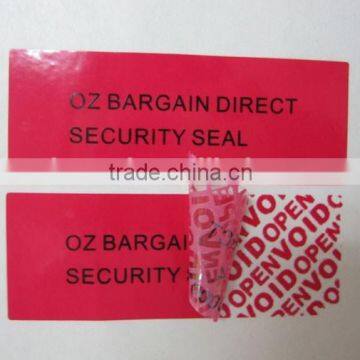 Void Opened Tamper Proof Security Label Sticker