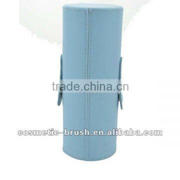Blue Pu make up tube brush holder