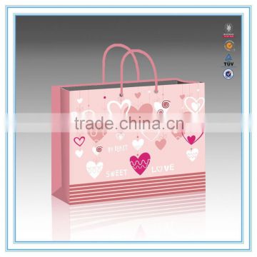 made in china new design gift paper bag Valentine's Day paper bag