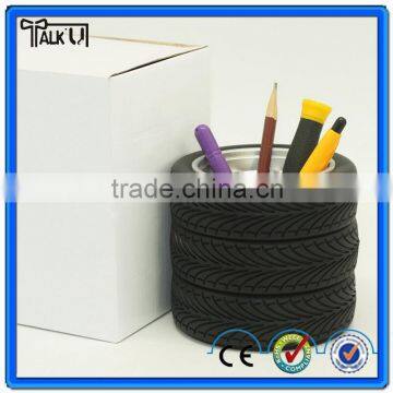 Popular Office Tyre Rubber Pencil Vase Pen Holder for Office, Unique Design Tire/tyre Pen Container photo-6