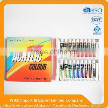 Asian acrylic paint colors in aluminum tube non-toxic for kids with good prices