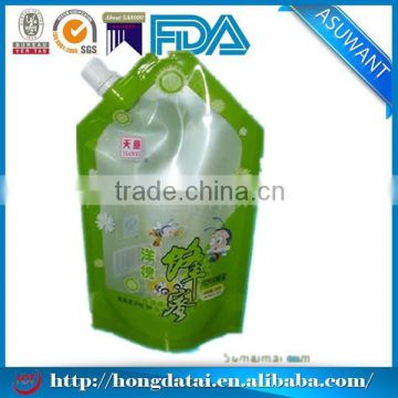 Customized fruit juice packaging bag with spout pout