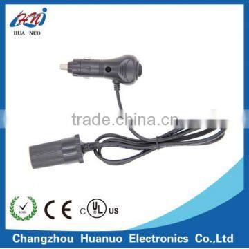 Car cigarette lighter plug with switch and car cigarette lignter socket