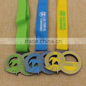 Hot sale fashion colorful metal race medals