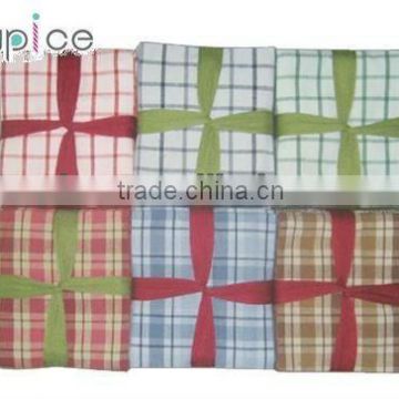 high quality tea towel with check design