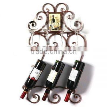 Metal Wire Antique Wine Rack