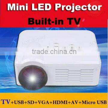 Portable Mini Hd LED Projector Cinema Theater Support TV/Av/vga/usb/sd/hdmi Input