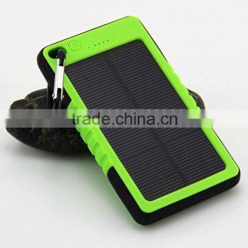 Outdoor equipment water proof solar charger, new model hot selling solar mobile charger, low price portable solar charger