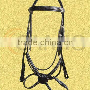 Leather Bridle baided cord inlaid mexican nose band and brow band