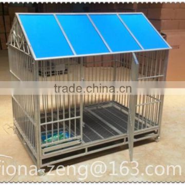 Powder Coated Metal Wheeled Portable Dog Cage(factory in Guangzhou)