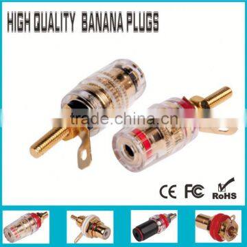 24 k gold connector for 5.0 banana plug