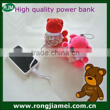 5200mAh power bank portable battery charger teddy bear design wholesale