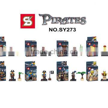 SY273 Pirates of the Caribbean 8pcs building block sets