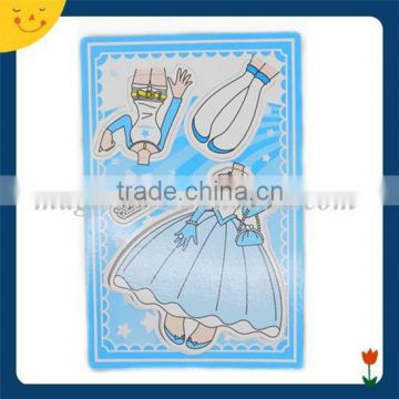 Custom paper dress-up kids toys magnet puzzle