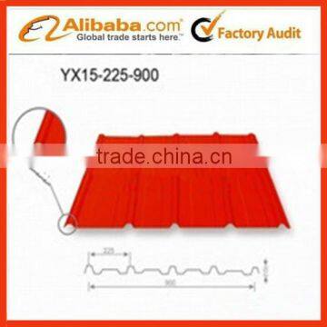 red color corrugated steel sheet