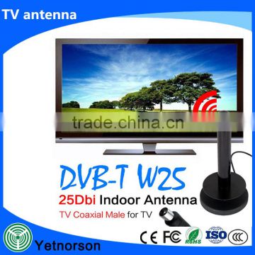 35dBi indoor digital tv antenna active digital dvb-t antenna for 174 230/470 862MHz frequency