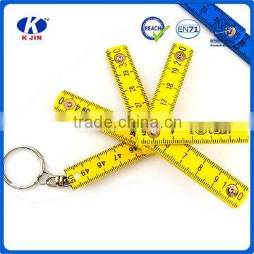 Hot sale 50cm mini 5 fold belt buckle plastic ruler for office                        
                                                Quality Choice